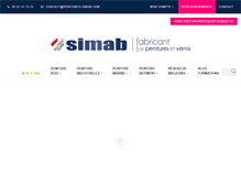 Tablet Screenshot of peintures-simab.com